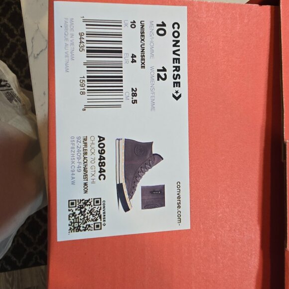 Converse Chuck 70 Gore-Tex High Top Truffle/Black Mens Size 10 A09484C New - Picture 8 of 13